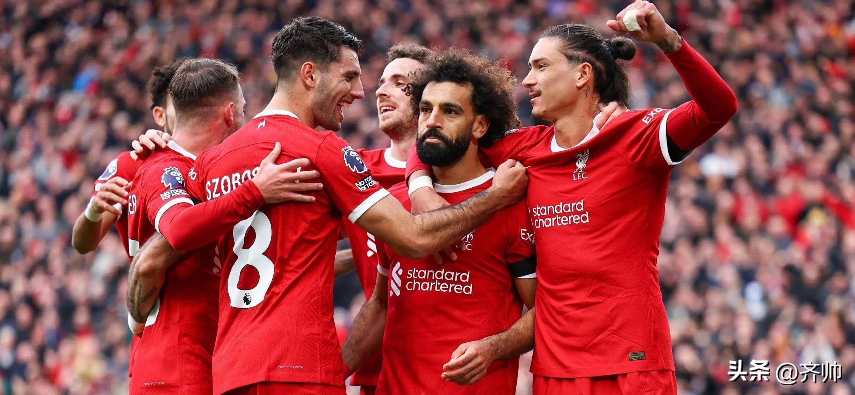 利物浦前锋帽子戏法，助球队战胜对手